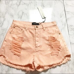 Mink Pink Blush Pink  Shorts Size Medium NWT